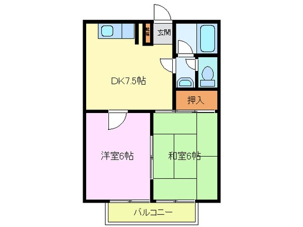 スプリングスコートスギヤマの物件間取画像